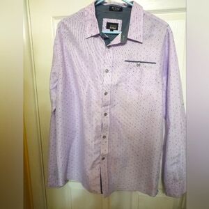 Lilac colored men's dress shirt